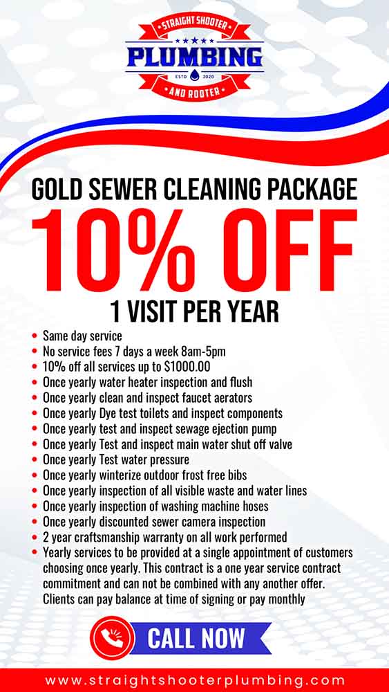 Gold sewer cleaning package