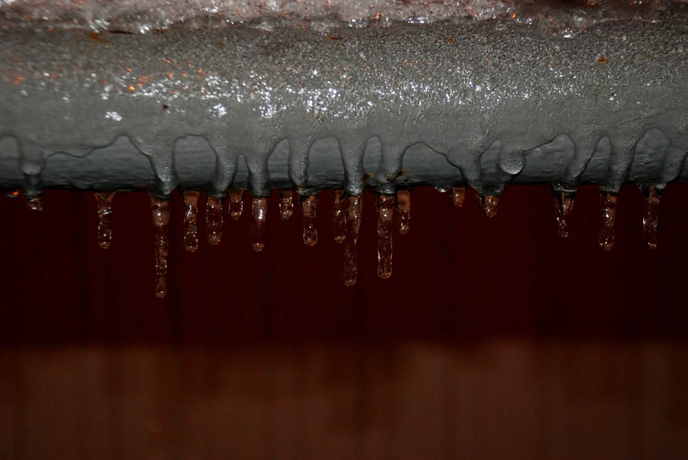 frozen sewer pipe