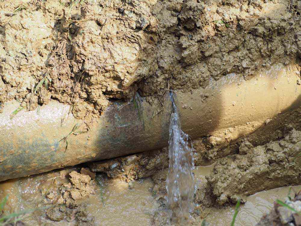 broken pipes