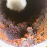 Cross-section view of inside a pipe with major buildup