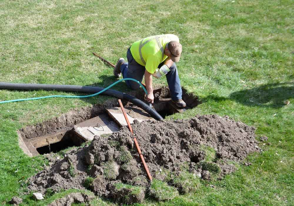 septic tank at home
